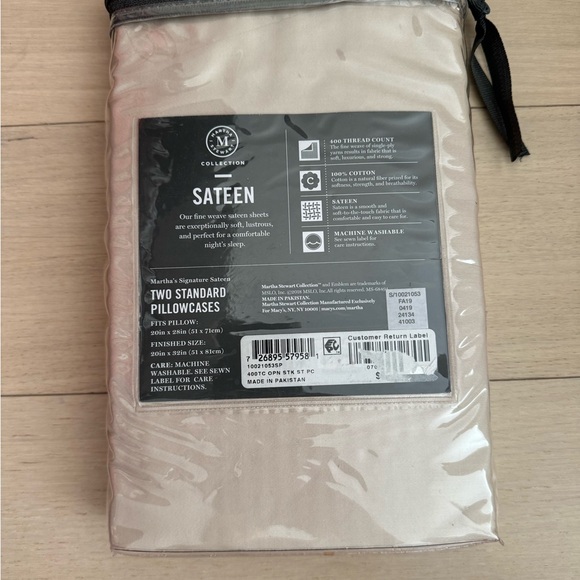 Martha Stewart fitted bed sheet and pillowcases - Picture 5 of 6